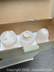 MaxSold Auction: Restoration hardware set of 3 mini vases about 2”. - Toronto (Ontario, Canada) SELLER MANAGED Downsizing Online Auction - Tennis Crescent