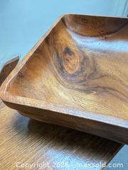 MaxSold Auction: Square wood bowl - Toronto (Ontario, Canada) SELLER MANAGED Downsizing Online Auction - Tennis Crescent