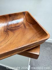 MaxSold Auction: Square wood bowl - Toronto (Ontario, Canada) SELLER MANAGED Downsizing Online Auction - Tennis Crescent