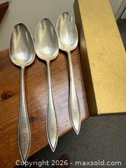 MaxSold Auction: Sterling silver 9” Birks serving spoons - Toronto (Ontario, Canada) SELLER MANAGED Downsizing Online Auction - Tennis Crescent