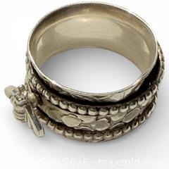 MaxSold Auction: Sterling silver bee spinner ring size 6 1/2 - Toronto (Ontario, Canada) SELLER MANAGED Downsizing Online Auction - Tennis Crescent