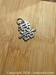 MaxSold Auction: Sterling Silver Chinese Double Happiness Pendant and stud earrings  - Toronto (Ontario, Canada) SELLER MANAGED Downsizing Online Auction - Tennis Crescent