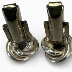 MaxSold Auction: Sterling silver knot cuff links  - Toronto (Ontario, Canada) SELLER MANAGED Downsizing Online Auction - Tennis Crescent