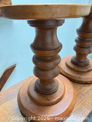 MaxSold Auction: Vintage Quebec hand turned pine candlesticks 8” - Toronto (Ontario, Canada) SELLER MANAGED Downsizing Online Auction - Tennis Crescent