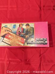 MaxSold Auction: 1973 VINTAGE RARE Magnetic Backgammon Game by Pacific Game Co. Travel Size EUC - Warwick Township (Pennsylvania, USA) SELLER MANAGED Estate Sale Online Auction - Crocker Lane