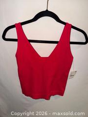MaxSold Auction: $28 TAG NWT INTIMATELY FREE PEOPLE RED RIBBED V-NECK CROPPED TANK TOP  - Warwick Township (Pennsylvania, USA) SELLER MANAGED Estate Sale Online Auction - Crocker Lane