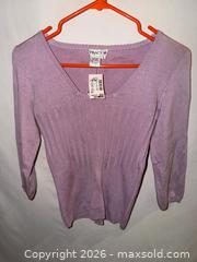 MaxSold Auction: $40 TAG NWT TRACY M LADIES MEDIUM SILK & SPANDEX GORGEOUS PINK SWEATER  - Warwick Township (Pennsylvania, USA) SELLER MANAGED Estate Sale Online Auction - Crocker Lane