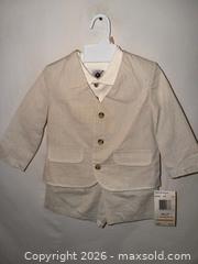 MaxSold Auction: $50 TAG NWT BOYS 2T 3 PIECE TAN STRIPED SEERSUCKER SHORTS SET EASTER OR HOLIDAY  - Warwick Township (Pennsylvania, USA) SELLER MANAGED Estate Sale Online Auction - Crocker Lane