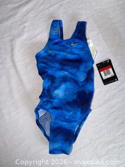 MaxSold Auction: $60 TAG NWT GIRLS SIZE 6 (22) NIKE BLUE WHITE & BLACK ONE PIECE SWIMSUIT SWIM TEAM SUIT  - Warwick Township (Pennsylvania, USA) SELLER MANAGED Estate Sale Online Auction - Crocker Lane