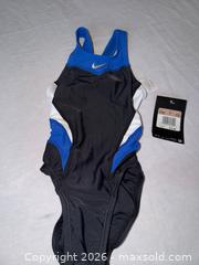 MaxSold Auction: $76 TAG NWT GIRLS SIZE 4/5 TODDLER (20) NIKE BLUE WHITE BLACK ONE PIECE SWIMSUIT SWIM TEAM - Warwick Township (Pennsylvania, USA) SELLER MANAGED Estate Sale Online Auction - Crocker Lane
