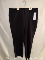 MaxSold Auction: $80 TAG NWT CHARTER CLUB LADIES PLUS SIZE 16W SLIM LEG BLACK DRESS PANTS  - Warwick Township (Pennsylvania, USA) SELLER MANAGED Estate Sale Online Auction - Crocker Lane