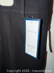 MaxSold Auction: $80 TAG NWT CHARTER CLUB LADIES PLUS SIZE 16W SLIM LEG BLACK DRESS PANTS  - Warwick Township (Pennsylvania, USA) SELLER MANAGED Estate Sale Online Auction - Crocker Lane