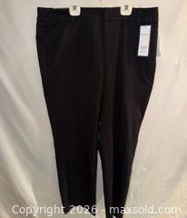 MaxSold Auction: $80 TAG NWT CHARTER CLUB LADIES PLUS SIZE 16W SLIM LEG BLACK DRESS PANTS  - Warwick Township (Pennsylvania, USA) SELLER MANAGED Estate Sale Online Auction - Crocker Lane