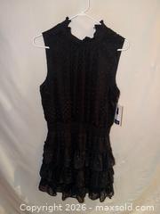 MaxSold Auction: $90 TAG NWT EVERLILY LADIES LARGE ADORABLE BLACK SLEEVELESS MINI RUFFLE DRESS  - Warwick Township (Pennsylvania, USA) SELLER MANAGED Estate Sale Online Auction - Crocker Lane