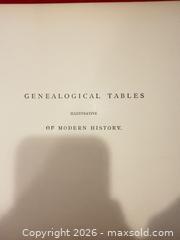 MaxSold Auction: ANTIQUE RARE ANTIQUE GENEALOGICAL TABLES OF MODERN HISTORY OXFORD BOOK  - Warwick Township (Pennsylvania, USA) SELLER MANAGED Estate Sale Online Auction - Crocker Lane