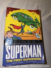 MaxSold Auction: DC FINEST SUPERMAN THE FIRST SUPERHERO 584 page color comic book $40 retail  - Warwick Township (Pennsylvania, USA) SELLER MANAGED Estate Sale Online Auction - Crocker Lane