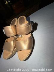 MaxSold Auction: NEW BOLO LADIES SZ 9 4.5” GOLD WEDGE HEELS  - Warwick Township (Pennsylvania, USA) SELLER MANAGED Estate Sale Online Auction - Crocker Lane