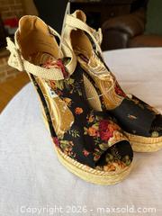 MaxSold Auction: NEW DOLLHOUSE LADIES SIZE 8.5 BLACK FLORAL 5.5” WEDGE HEELS - Warwick Township (Pennsylvania, USA) SELLER MANAGED Estate Sale Online Auction - Crocker Lane