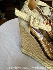 MaxSold Auction: NEW DOLLHOUSE LADIES SIZE 8.5 BLACK FLORAL 5.5” WEDGE HEELS - Warwick Township (Pennsylvania, USA) SELLER MANAGED Estate Sale Online Auction - Crocker Lane