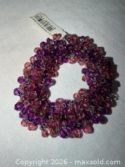 MaxSold Auction: NEW ROBERT ROSE PURPLE CRYSTAL BRACELET  - Warwick Township (Pennsylvania, USA) SELLER MANAGED Estate Sale Online Auction - Crocker Lane