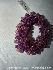 MaxSold Auction: NEW ROBERT ROSE PURPLE CRYSTAL BRACELET  - Warwick Township (Pennsylvania, USA) SELLER MANAGED Estate Sale Online Auction - Crocker Lane