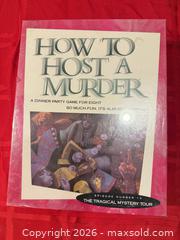 MaxSold Auction: NEW SEALED DINNER PARTY GAME HOW TO HOST A MURDER  - Warwick Township (Pennsylvania, USA) SELLER MANAGED Estate Sale Online Auction - Crocker Lane