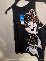 MaxSold Auction: NWT LADIES JUNIORS SIZE SMALL 3/5 DISNEY MINNIE MOUSE BLACK TANK TOP  - Warwick Township (Pennsylvania, USA) SELLER MANAGED Estate Sale Online Auction - Crocker Lane