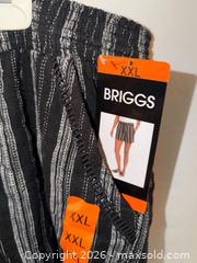 MaxSold Auction: NWT LADIES PLUS SIZE XXL BRIGGS BLACK & WHITE STRIPED STRETCH WAIST COMFY SHORTS  - Warwick Township (Pennsylvania, USA) SELLER MANAGED Estate Sale Online Auction - Crocker Lane