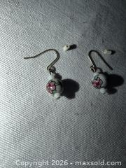 MaxSold Auction: SILVER TONE WHITE FLORAL CERAMIC CHARMS DANGLE EARRINGS  - Warwick Township (Pennsylvania, USA) SELLER MANAGED Estate Sale Online Auction - Crocker Lane