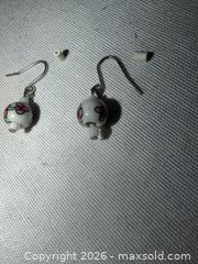 MaxSold Auction: SILVER TONE WHITE FLORAL CERAMIC CHARMS DANGLE EARRINGS  - Warwick Township (Pennsylvania, USA) SELLER MANAGED Estate Sale Online Auction - Crocker Lane