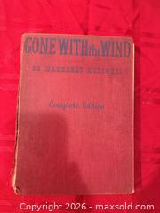 MaxSold Auction: VINTAGE 1939 GONE WITH THE WIND BY MARGARET MITCHELL HARDBACK BOOK  - Warwick Township (Pennsylvania, USA) SELLER MANAGED Estate Sale Online Auction - Crocker Lane