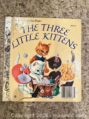 MaxSold Auction: VINTAGE 1942 a Little Golden Book THE THREE LITTLE KITTENS  - Warwick Township (Pennsylvania, USA) SELLER MANAGED Estate Sale Online Auction - Crocker Lane