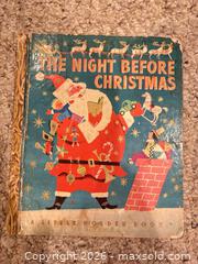 MaxSold Auction: VINTAGE 1949  a Little Golden Book THE NIGHT BEFORE CHRISTMAS  - Warwick Township (Pennsylvania, USA) SELLER MANAGED Estate Sale Online Auction - Crocker Lane