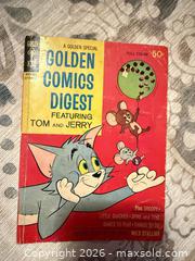 MaxSold Auction: VINTAGE 1970 GOLDEN COMICS DIGEST FEATURING TOM & JERRY PAPERBACK BOOK  - Warwick Township (Pennsylvania, USA) SELLER MANAGED Estate Sale Online Auction - Crocker Lane