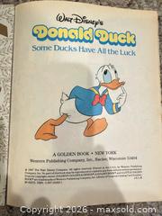 MaxSold Auction: VINTAGE 1987 a Little Golden Book Walt Disney’s Donald Duck Some Ducks have all the luck - Warwick Township (Pennsylvania, USA) SELLER MANAGED Estate Sale Online Auction - Crocker Lane