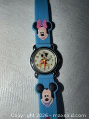 MaxSold Auction: VINTAGE BLUE PLASTIC MINNIE & MICKEY MOUSE WATCH NEEDS BATTERY - Warwick Township (Pennsylvania, USA) SELLER MANAGED Estate Sale Online Auction - Crocker Lane
