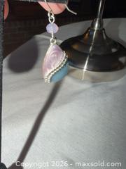 MaxSold Auction: VINTAGE KC BRAN PURPLE & GREEN ENAMEL DROP EARRINGS  - Warwick Township (Pennsylvania, USA) SELLER MANAGED Estate Sale Online Auction - Crocker Lane