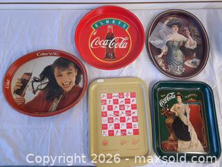 MaxSold Auction: Coca-Cola Advertising Lot with Trays, Coasters & Novelty Items - Toronto (Ontario, Canada) PARTNER MANAGED Reseller Online Auction - Queen Street West.
