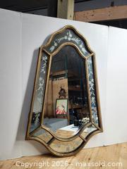 MaxSold Auction: La Barge shaped Mirror with metal frame - Toronto (Ontario, Canada) PARTNER MANAGED Reseller Online Auction - Queen Street West.