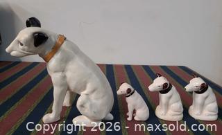 MaxSold Auction: Set of 4 Ceramic Dog Figurines, Middle Two Made in Japan - Toronto (Ontario, Canada) PARTNER MANAGED Reseller Online Auction - Queen Street West.