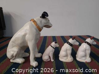 MaxSold Auction: Set of 4 Ceramic Dog Figurines, Middle Two Made in Japan - Toronto (Ontario, Canada) PARTNER MANAGED Reseller Online Auction - Queen Street West.