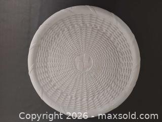 MaxSold Auction: Tiffany & Co. Porcelain Basket-Style Platter with Fabric Pouch - Toronto (Ontario, Canada) PARTNER MANAGED Reseller Online Auction - Queen Street West.