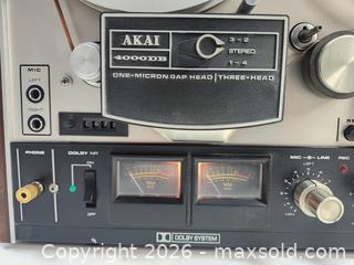 MaxSold Auction: Vintage AKAI Reel to Reel Tape Machine - Toronto (Ontario, Canada) PARTNER MANAGED Reseller Online Auction - Queen Street West.