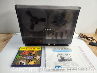 MaxSold Auction: Vintage AKAI Reel to Reel Tape Machine - Toronto (Ontario, Canada) PARTNER MANAGED Reseller Online Auction - Queen Street West.