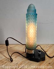 MaxSold Auction: Vintage Art Deco Uranium Glass Table / Desk Lamp working - Toronto (Ontario, Canada) PARTNER MANAGED Reseller Online Auction - Queen Street West.