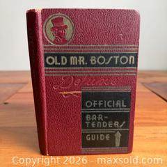 MaxSold Auction: 1936 Mr. Boston First Edition, 3rd Printing Official Bartenders Guide - Toronto (Ontario, Canada) SELLER MANAGED Reseller Online Auction -  Crouse Road (STORAGE)