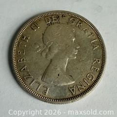 MaxSold Auction: 1957 Canadian 80% Sliver Dollar — Queen Elizabeth II - Toronto (Ontario, Canada) SELLER MANAGED Reseller Online Auction -  Crouse Road (STORAGE)