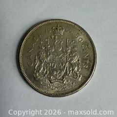 MaxSold Auction: 1964 Canadian Sliver 50 Cents — Queen Elizabeth II  - Toronto (Ontario, Canada) SELLER MANAGED Reseller Online Auction -  Crouse Road (STORAGE)