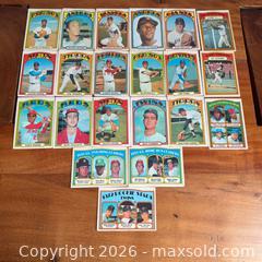 MaxSold Auction: 1972 Topps Baseball Cards | 20 Cards - Toronto (Ontario, Canada) SELLER MANAGED Reseller Online Auction -  Crouse Road (STORAGE)