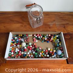 MaxSold Auction: Jar of Vintage Marbles  - Toronto (Ontario, Canada) SELLER MANAGED Reseller Online Auction -  Crouse Road (STORAGE)